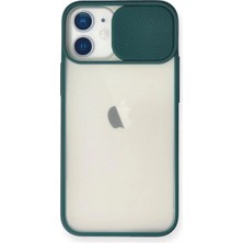 aklow akyoleticaret iPhone 11 Kılıf Palm Buzlu Kamera Sürgülü Silikon - Yeşil