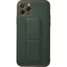 aklow akyoleticaret iPhone 11 Pro Kılıf Coco Deri Standlı Kapak - Yeşil
