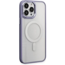 aklow akyoleticaret iPhone 15 Pro Kılıf Room Magneticsafe Silikon - Lila