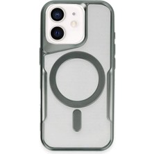 aklow akyoleticaret iPhone 11 Kılıf Boyi Magsafe Silikon Kapak - Yeşil