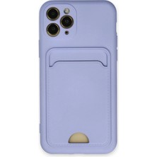 aklow akyoleticaret iPhone 11 Pro Kılıf Kelvin Kartvizitli Silikon - Lila