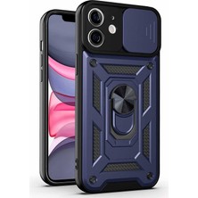 Happy Trend Apple iPhone 11 Için Kılıf Impact Resistant Lacivert [iphone 11 ile Uyumlu Kılıf - Lacivert]
