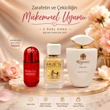 Rowenarose 3lü Bayan Parfüm Seti Şık Kokularıyla ve Ilgi Çeken Şişeleriyle Sizinle