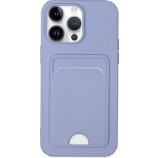 aklow akyoleticaret iPhone 14 Pro Kılıf Kelvin Kartvizitli Silikon - Lila