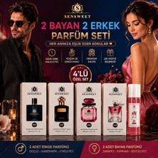 Rowenarose 4 Lü Erkek ve Bayan Parfüm Seti 2 Erkek 2 Bayan 45ML Her Biri Birbirinden Özel Premium Kalite