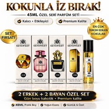 Rowenarose 4lü Erkek ve Bayan Parfüm Seti 2 Erkek 2 Bayan 45ML*4 Her Biri Birbirinden Özel Premium Kalite