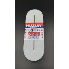 Varsoph Beyaz - 3cm Paça Lastik Yassı Geniş 10MT. (5468)