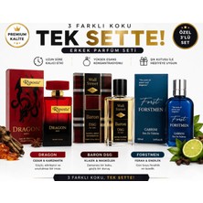 Rowenarose 3lü Erkek Parfümü 100ML Gün Kalıcı Etkisiyle Sizinle