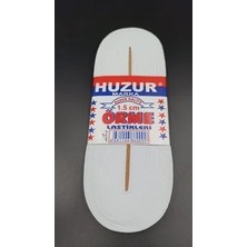 Varsoph Beyaz - 1.5cm Paça Lastik Yassı Gniş 10MT. (5468)