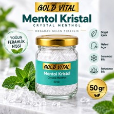 Gold Vital Plus Saf Kristal Mentol 50G. | Pure Crystal Menthol | Katkısız & Doğal Sauna, Hamam, Buhar Banyosu