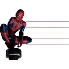 Turuncu Kırtasiye Örümcek Adam İsim Etiketi 48 Adet | 3,5 x 6,5 cm | Spider-Man Temalı Çocuk Okul Etiketi M1
