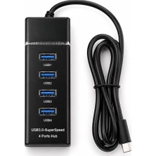 Evimdeyokyok 4 Port Type-C USB Hub 1.2m ZR1272