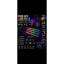 Niversal 4’lü Ayak Altı Rgb LED Araç Içi Ambiyans Aydınlatma