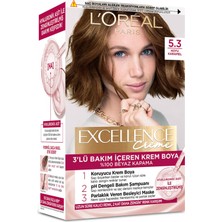 L'Oréal Paris Excellence Creme 5.3 Koyu Karamel Saç Boyası 192 ml 4 Adet