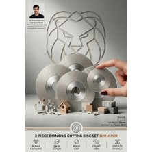 Transformacion 2'li Elmas Kesici Disk Seti 30 mm Mini Cam Metal Ahşap Taş Seramik Kesme Ucu Gravür Uyumlu 723639
