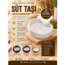Tasarım Evi 1 Adet Porselen Süt Taşı - Pratik Süt Taşırmaz Milk Saver