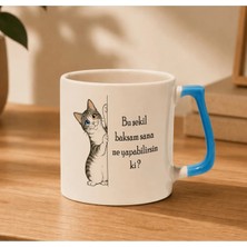 May Kupam Kedi ve Yazı Tasarımlı Kupa Bardak