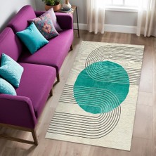 TeknoKapsül Onsa Kadife Kaymaz Pamuk Tabanlı Yıkanabilir Antibakteriyel Salon Halısı 160X230