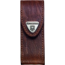 TeknoKapsül Victorinox Deri Kılıf Çakı Için (Kemer Halkası, Cırt Cırtlı, 3 cm x 10 Cm) Kahverengi