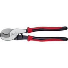 TeknoKapsül Klein Tools Journeyman J63050 Kablo Kesici, Alüminyum, Bakır ve Iletişim Kablosunu Keser, Makas Çeneli, Küçük