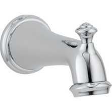 TeknoKapsül Delta Faucet RP34357 Viktorya Dönen Küvet Ağzı, Çekme Yönlendiricili, Krom, 0,5