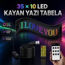 Rey Point 35 x 10 cm Programlanabilir Bluetooth 20 x 64 Piksel Matrix Kayan Yazı