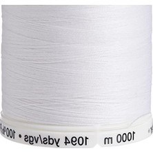 Yüksek Kaliteli Polyester Dikiş Ipliği, 1000 M, Beyaz