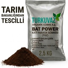 Turkuvaz 2.5 Kg. Turkuvaz Bat Power Organik Toz Yarasa Gübresi (Katkısız)