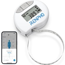 TeknoKapsül Renpho Akıllı Vücut Çevresi Ölçüm Bandı, Biseps, Göğüs, Kalça, Baldır, Uyluk ve Boyun Vücut Çevrelerini Ölçmek Için Bluetooth Ölçüm Bandı, cm Veya Inç Cinsinden Fitness Ölçüm Bandı