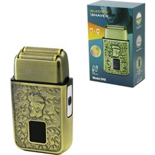 Varsoph Seyahat Tipi 2ın1 LCD Ekran Günlük Sıfır Sakal - Çizim Başlık Traş Makinesi USB Şarjlı Cep - Çanta Boy (5468)