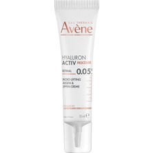 TeknoKapsül Avene Hyaluron Activ Procedure Hyalüronik Asit, Niasinamid ve Retinal Içeren Göz ve Dudak Kremi 15 Mililitre