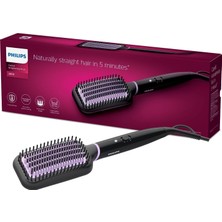 TeknoKapsül Philips Düzleştirici Tarak, Turmalin Seramik Kaplama, Thermoprotect Teknolojisi, Geniş Fırça, 2 Isı Ayarı, 1.8 M Dönebilen Kablo, Hızlı Isınma, Doğal Düzlük, BHH880/00