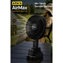 Svoria Store Ezere Airmax Şarjlı Taşınabilir Outdoor Fan Vantilatör ST-7997-1852