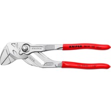 TeknoKapsül Knıpex 86 03 180 Ayarlı Fort Pense Pense ve Anahtar Bir Alette Birleşmiştir Üzeri Plastik Kaplamalı Krom Kaplama 180 mm