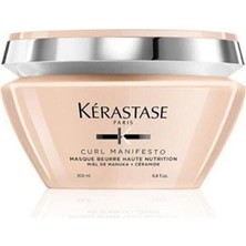 TeknoKapsül Kerastase Curl Manifesto Kıvırcık Saçlar Için Nemlendirici Masque Beurre, 200 ml Çiçekli Bej