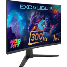 TeknoKapsül Casper Excalibur E27FVC-E 27" 300HZ 1ms 400NIT Fast Va Curved HDR10 Oyuncu Monitörü
