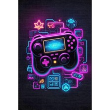 TeknoKapsül Couns Şönil Oyuncu Odası Halısı Kaymaz Pamuk Tabanlı Yıkanabilir Antibakteriyel Gamer, Gaming Halısı 100X150