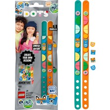 TeknoKapsül LEGO Dots Macera Bileklikleri 41918 - Çocuklar Için Yaratıcı Kendin Yap Oyuncak Bileklik Yapım Seti (34 Parça)