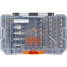 TeknoKapsül Black+Decker Siyah + Decker Tornavida Ucu Seti, 40 Parça (BDAST40SETFF)