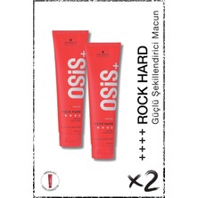 TeknoKapsül Osis Rock Hard Ultra Güçlü Şekillendirici Macun 150ML x 2 Adet | Kalıcı Tutuş Krem Parlaklık Jeli