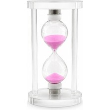 Varsoph Küçük Cam Kum Saati Cam Standlı= Çap: 6cm-Yükseklik: 10CM (5468)