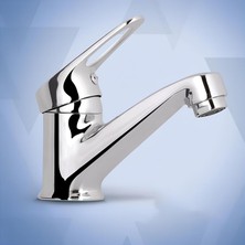 TeknoKapsül Vista Mix Batarya Krom Lavabo Banyo Mutfak Musluğu Musluk Mermer Tezgah Üstü Çift Su Giriş Evye