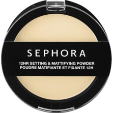 TeknoKapsül Sephora 12 Saat Matlaştırıcı ve Sabitleyici Pudra - Uzun Süre Kalıcı Matlaştırıcı Pudra