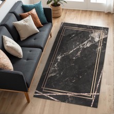 TeknoKapsül Pazera Kadife Kaymaz Pamuk Tabanlı Yıkanabilir Antibakteriyel Salon Halısı 160X230