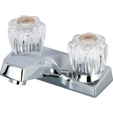 TeknoKapsül Kingston Brass FB101LP Columbia Lavabo Bataryası, 8.6 cm Musluk Uzunluğu, 10 cm Centerset, Parlak Krom