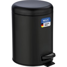 TeknoKapsül Wenko Pedallı Çöp Kovası Paslanmaz Çelik 5 L. Alassio, Parlak, Parlak Gümüş, 5 Litre, 21 x 24 x 28 cm