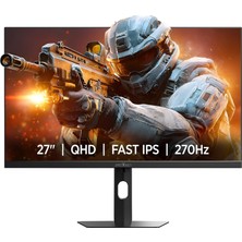 TeknoKapsül James Donkey Auren Q70 27'' 270Hz 0.5ms Qhd 2k Fast IPS Rgb Pivot Gaming Monitör (Sıfır Ölü Piksel Garantili)