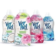 Mey İthalat Konsantre Çamaşır Yumuşatıcısı: 2X1440 ml Şakayık ve Hindistan Cevizi, 2X1320 ml Çiçek Ferahlığı ve Buz Serinliği