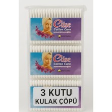 Mey İthalat Pamuklu Kulak Temizleme Çubuğu, 3 Kutu