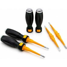 Varsoph 18 Adet Tak Çıkar 2in1 Düz - Yıldız Uç Ergonomik Sap Kontrol Kalemi - Tornavida Korumalı LRD-160 (5468)